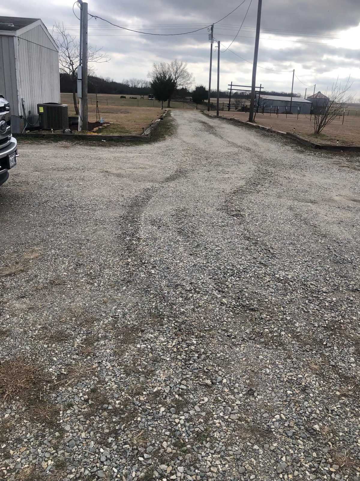 Gravel driveway