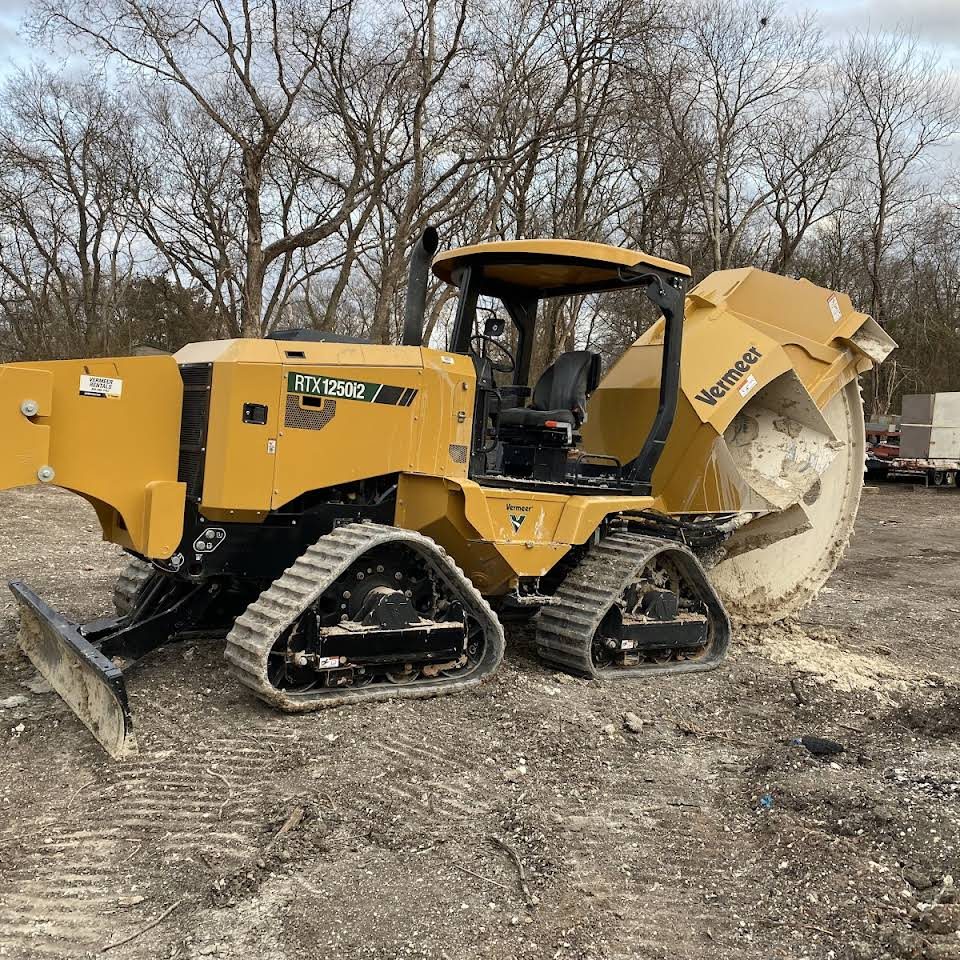 Track loader on a job site
